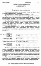 ЕГЭ 2025, Литература, Открытый вариант ЕГЭ 2025, Литература, Открытый вариант