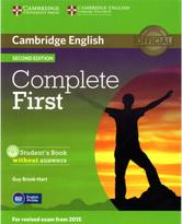Complete First, student's Book without answers, second edition, Brook-Hart G., 2014