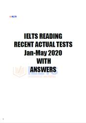 IELTS Reading, Recent Actual Tests, Jan-May, With Answer, 2020