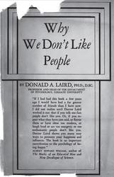Why We Don't Uke People, Laird D.A., 1933