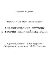 Аналитические методы в теории нелинейных волн, Молотков И.А., 2003