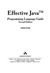 Java, Эффективное программирование, Второе издание, Блох Д., 2014