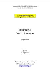 Beginners somali grammar, Nilsson M., 2021