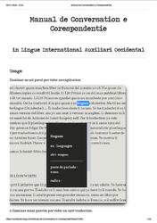 Manual de Conversation e Corespondentie in Lingue International Auxiliari Occidental, 2024
